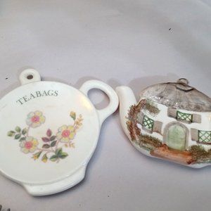 2 Vintage Teabag cozies